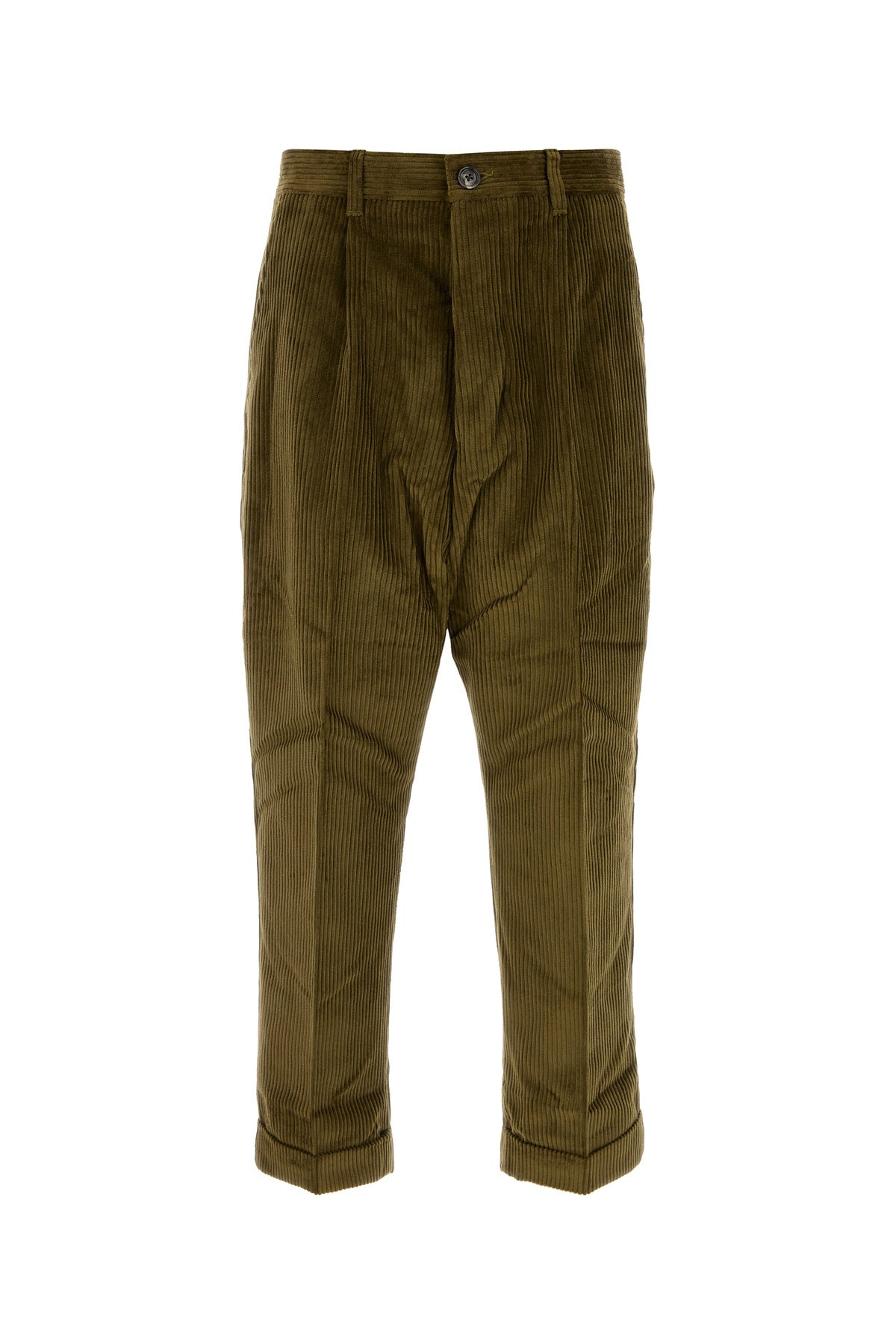 Olive green corduroy pant - 1