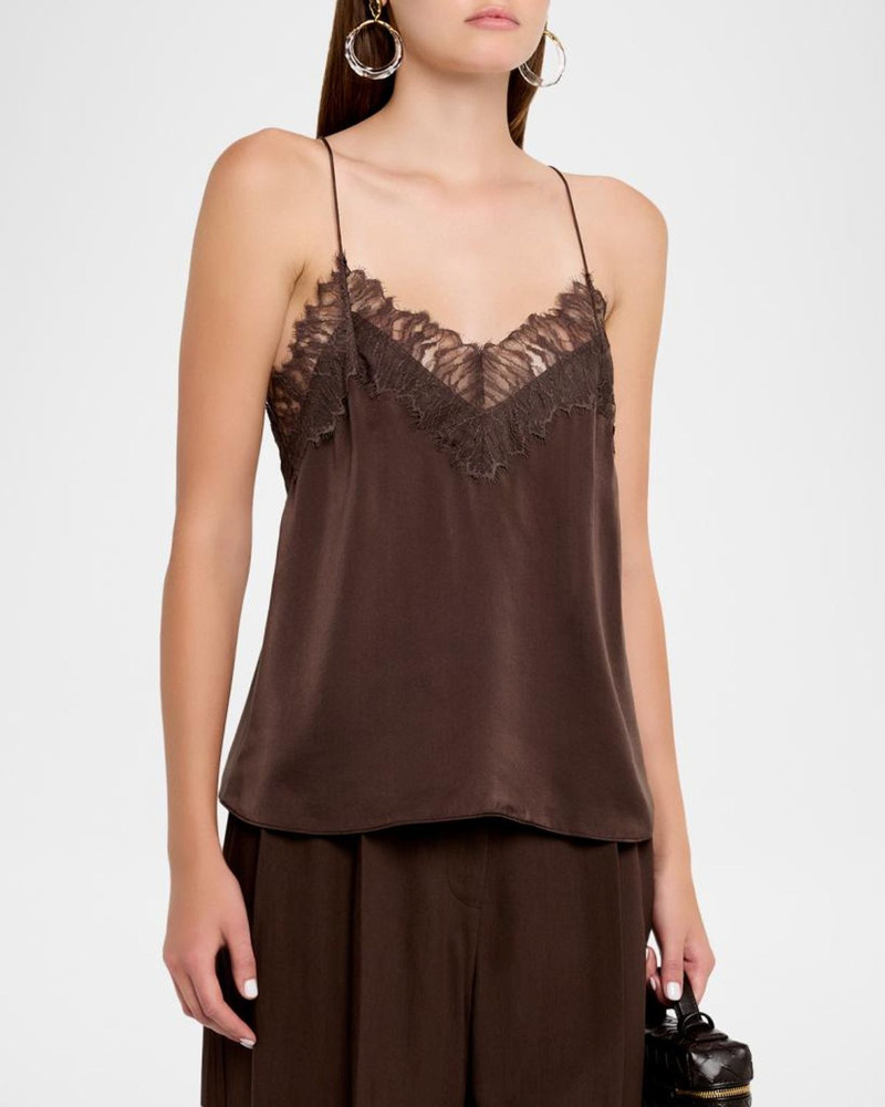 Newin Silk Lace-Trim Cami 4