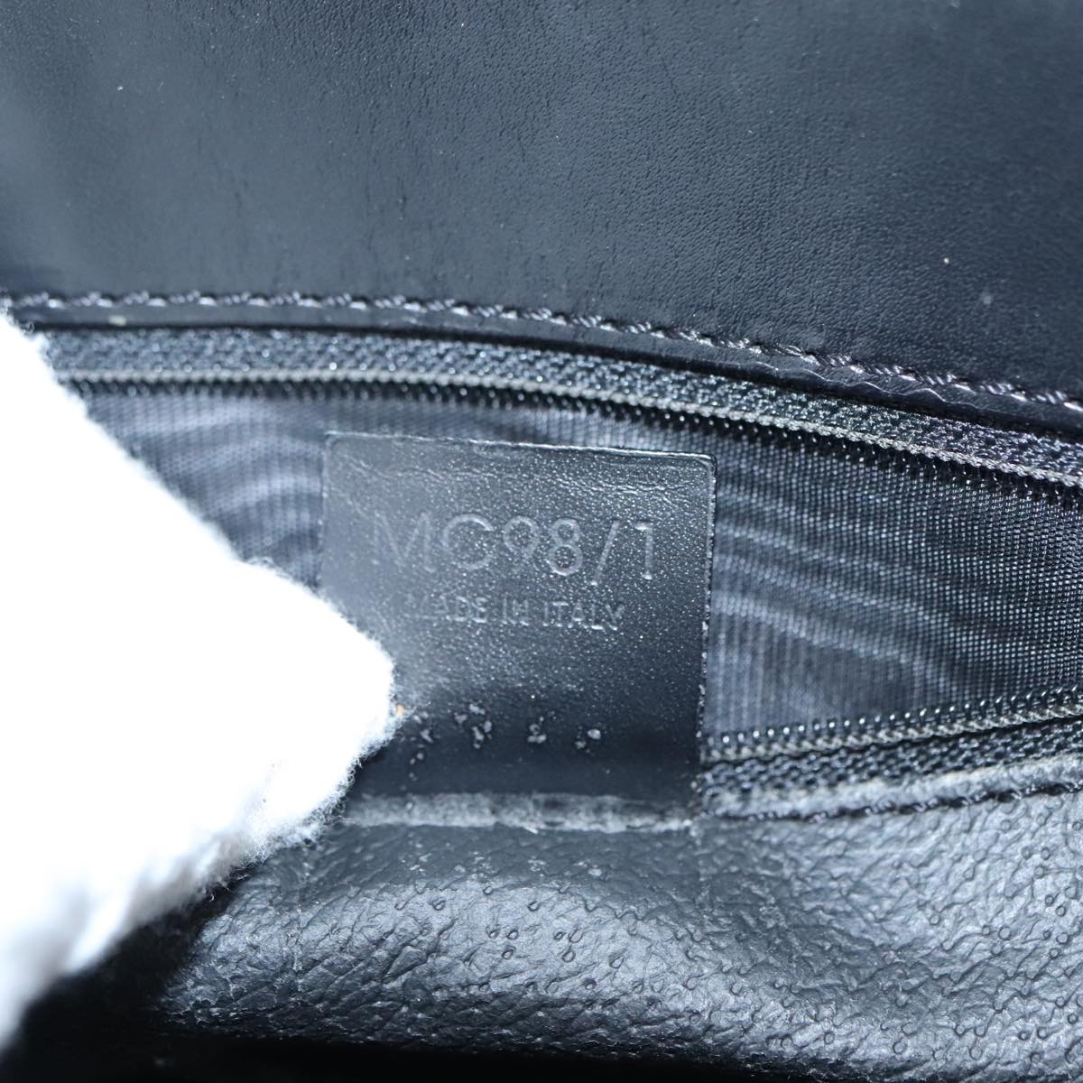 CELINE Macadam Canvas Hand Bag Pvc Black - 12
