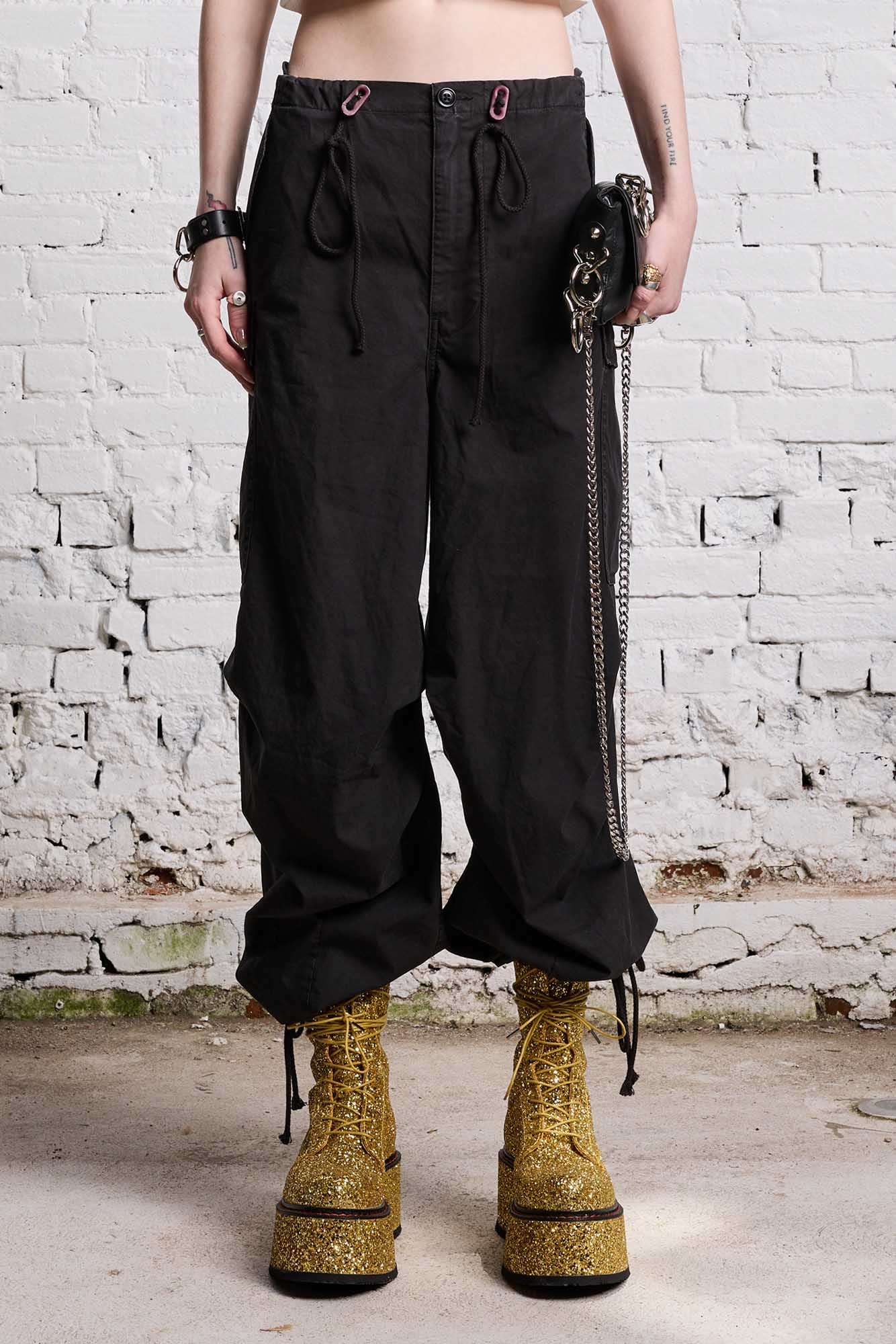 BALLOON ARMY PANT - BLACK - 4