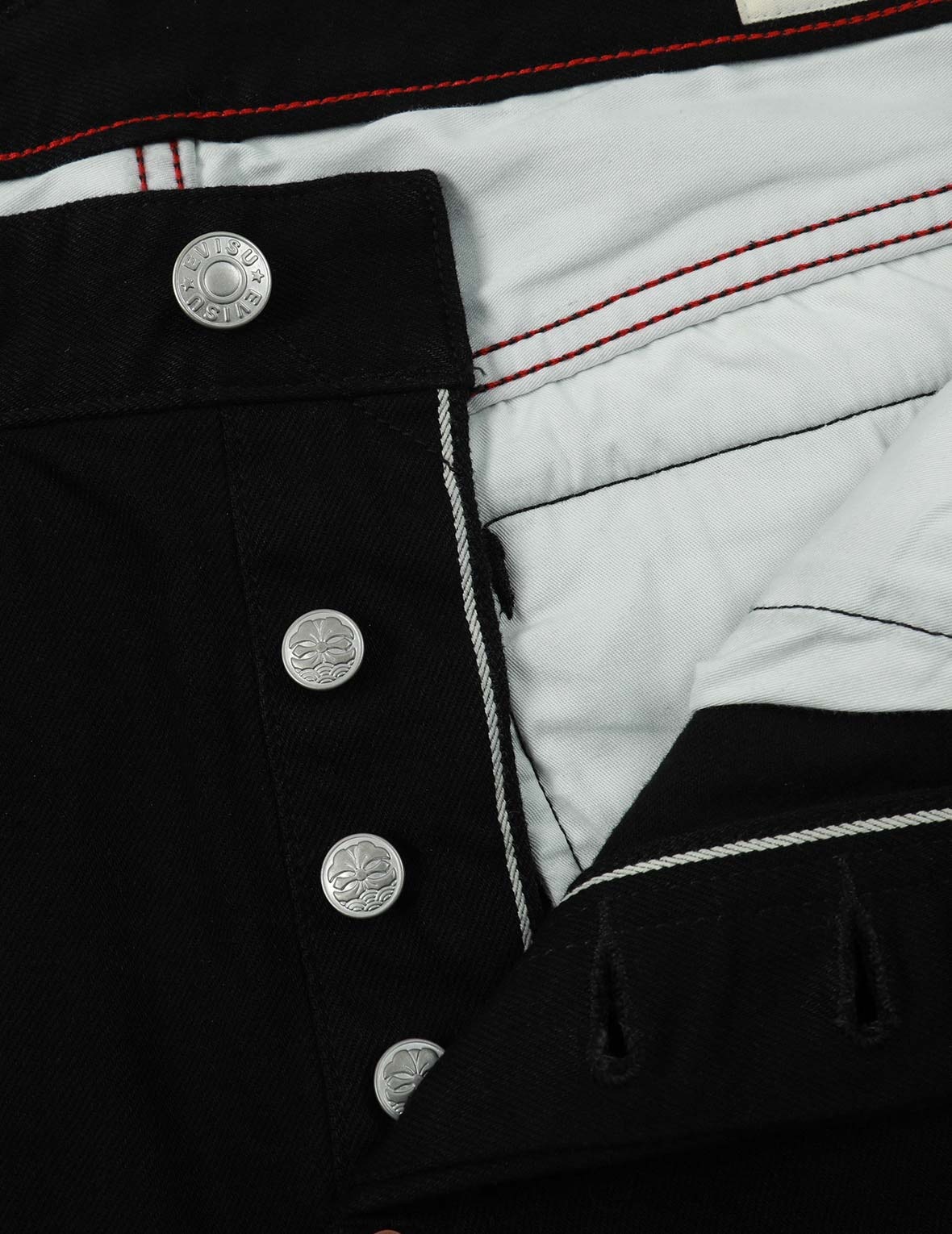 EAGLE-PATTERN DAICOCK EMBROIDERY  DENIM JOGGER PANTS - 7