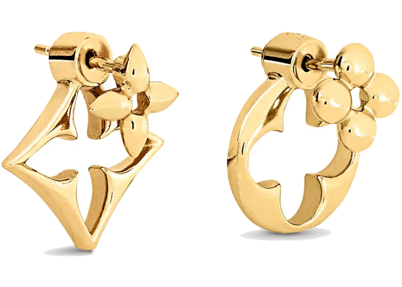 Louis Vuitton LV Flowergram Earrings Gold - 1