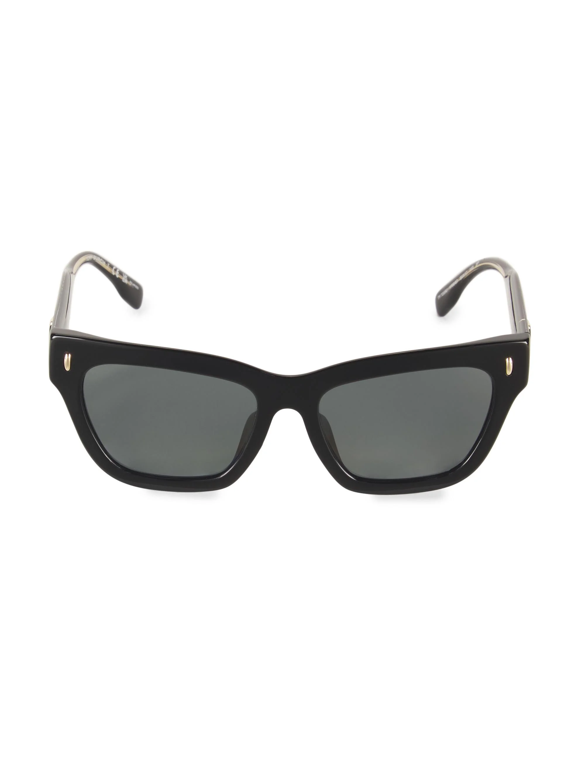 Women's 54MM Rectangular Sunglasses - Dark Grey Black - 1
