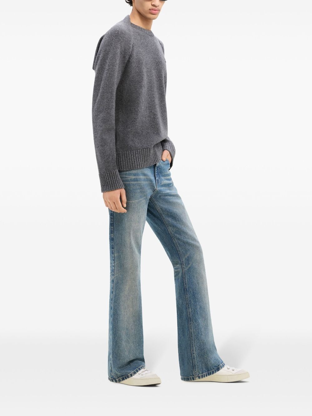 layered logo-embroidered sweater - 4