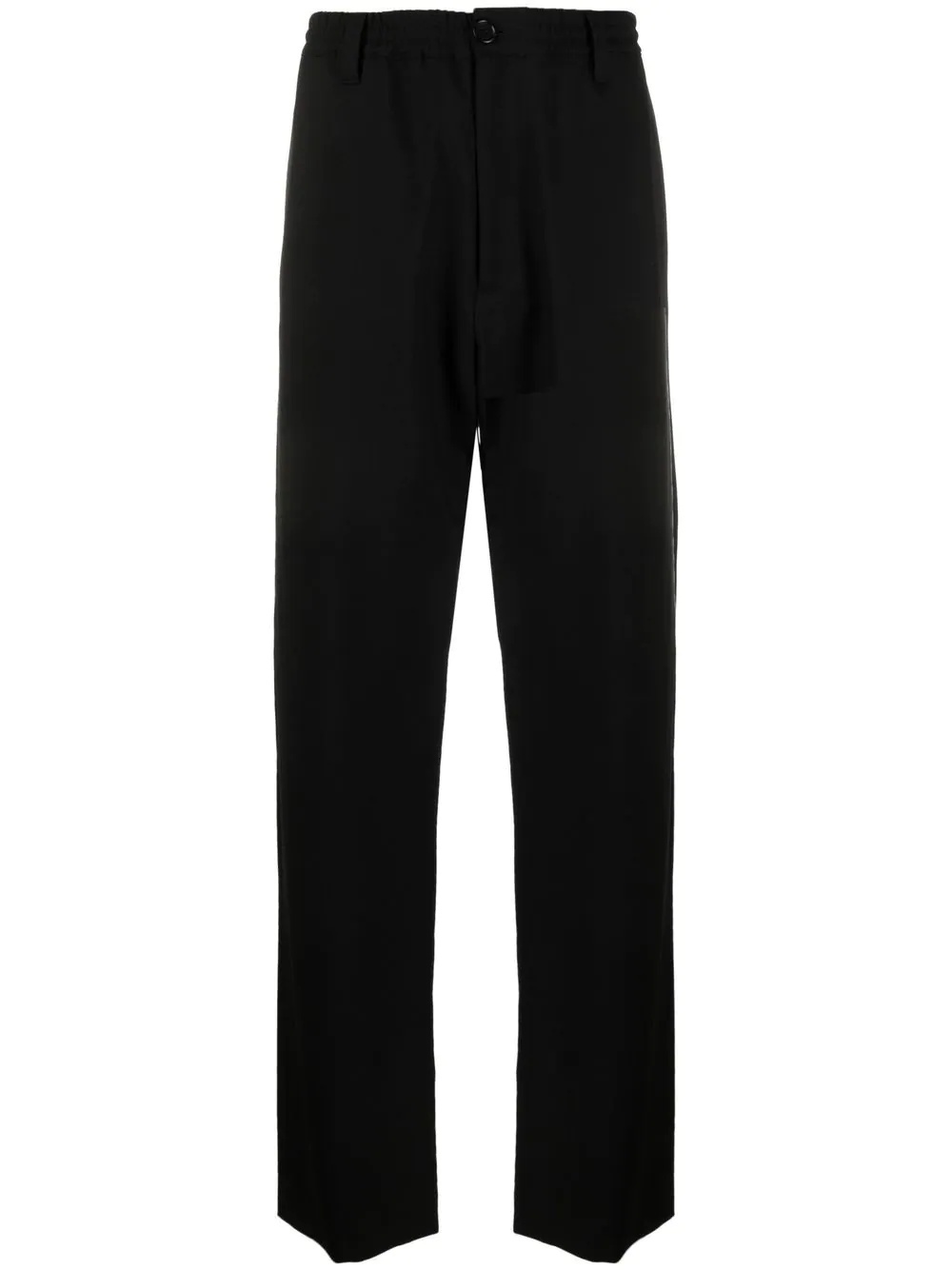 drawstring straight-leg trousers - 1