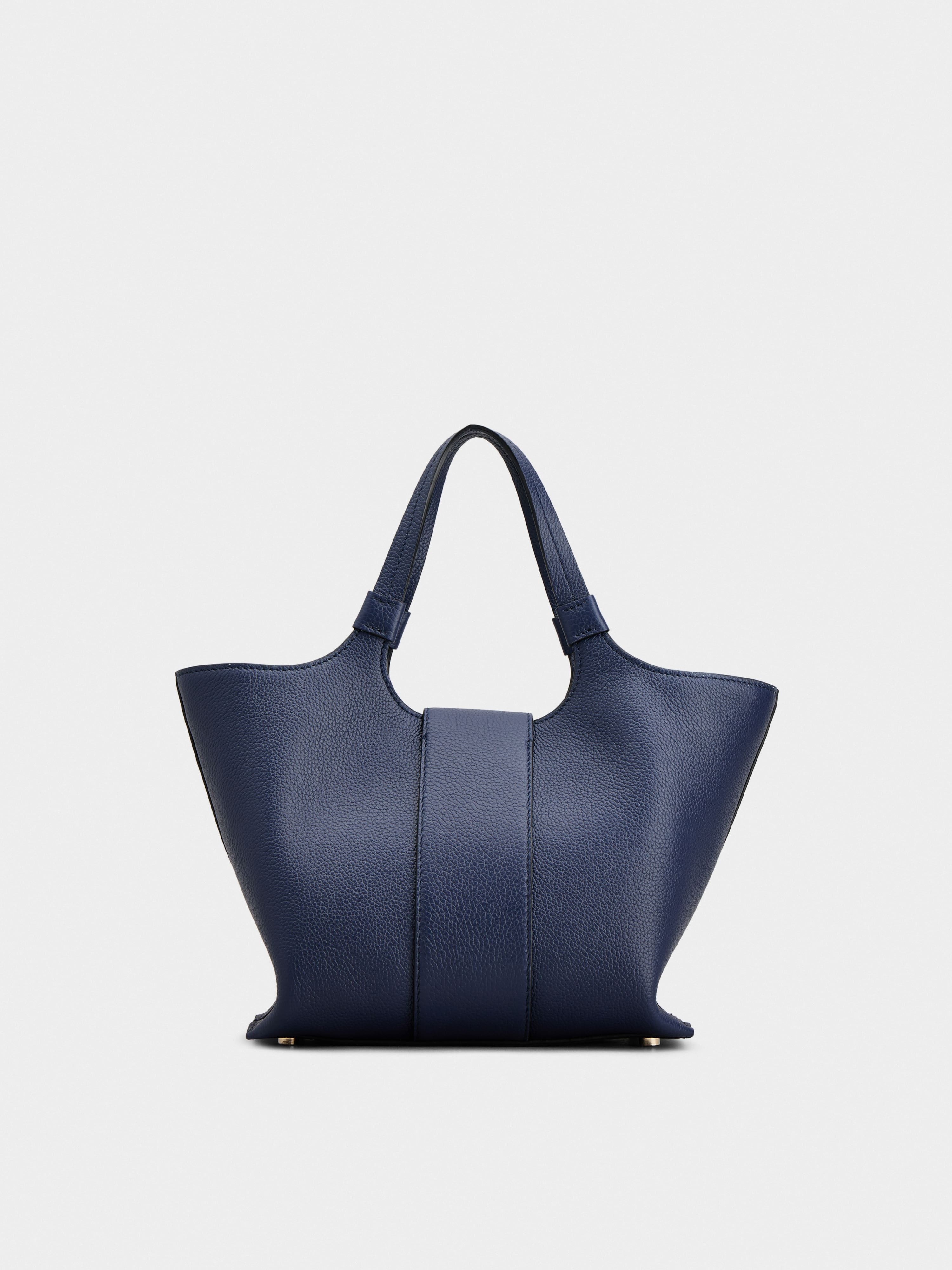 Viv' Choc Mini Shopping Bag in Leather - 5