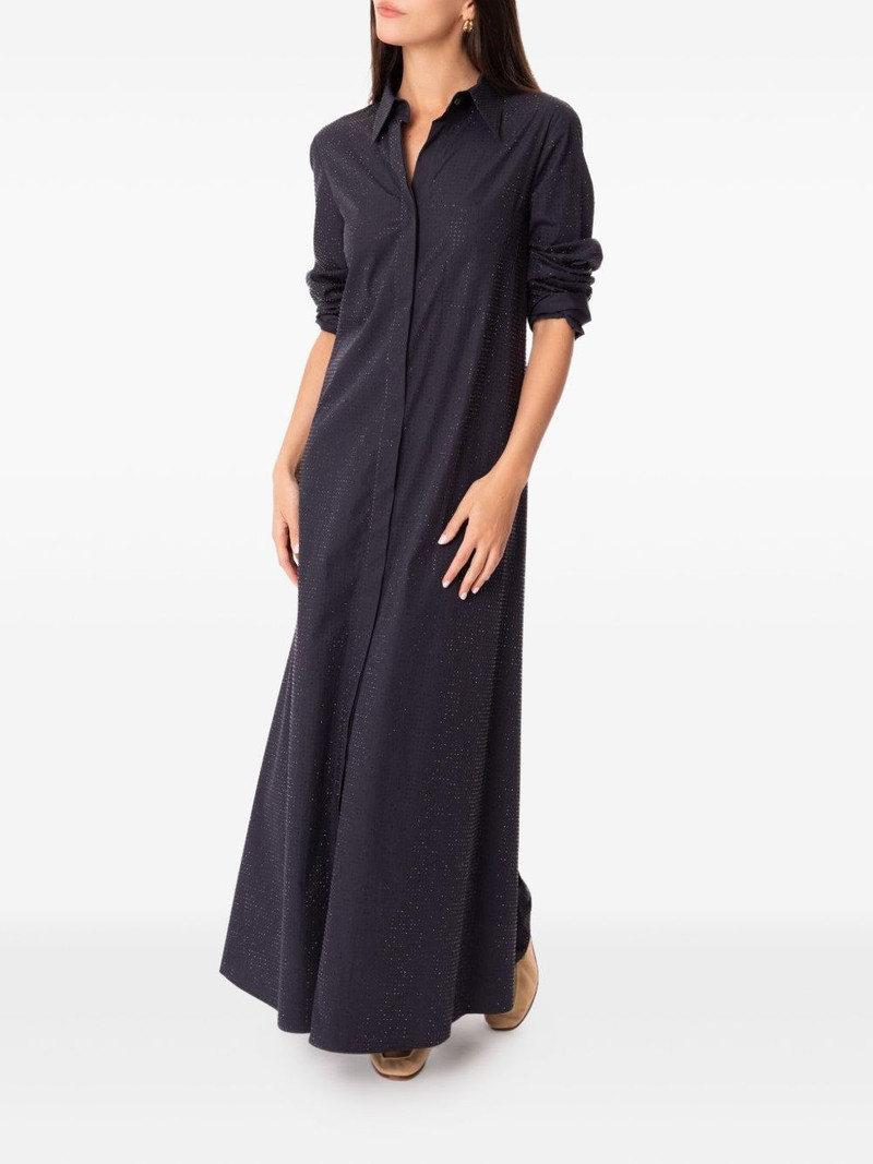 TWP Jenny's crystal-embellished shirt dress outlook