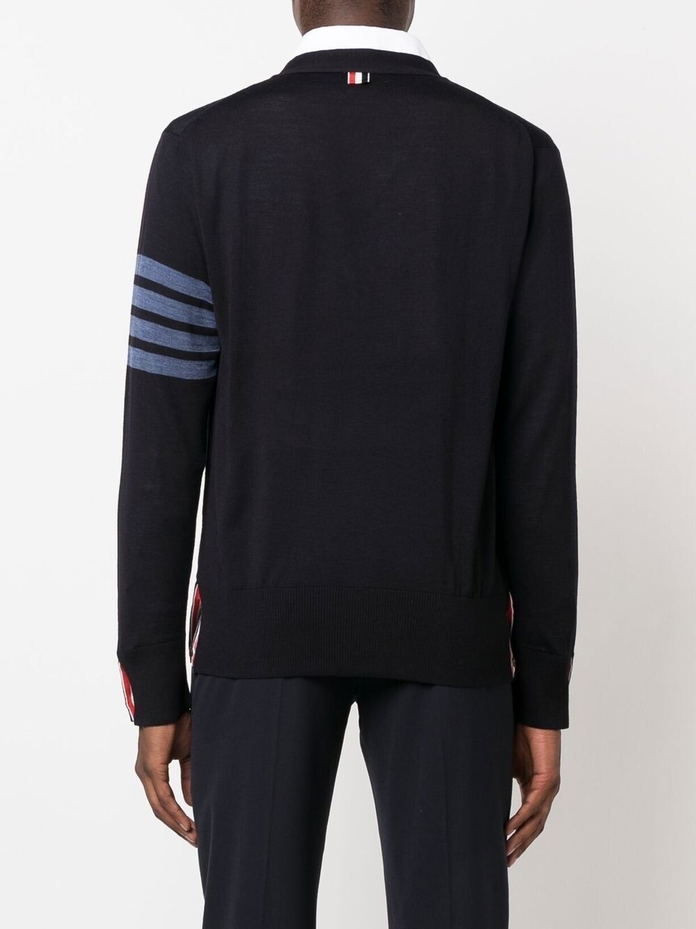 4-Bar V-neck cardigan - 4