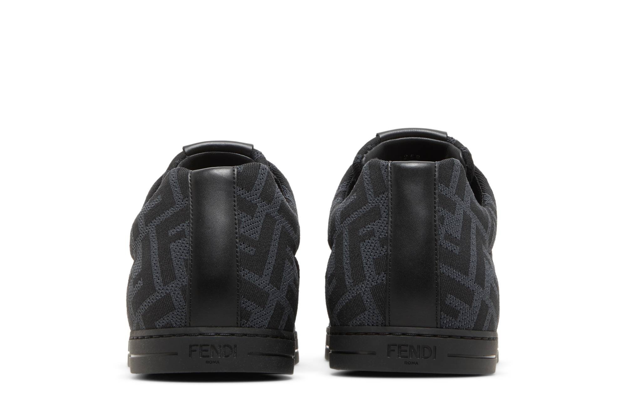 Fendi FF Motif Lace Up Low 'Black' - 6