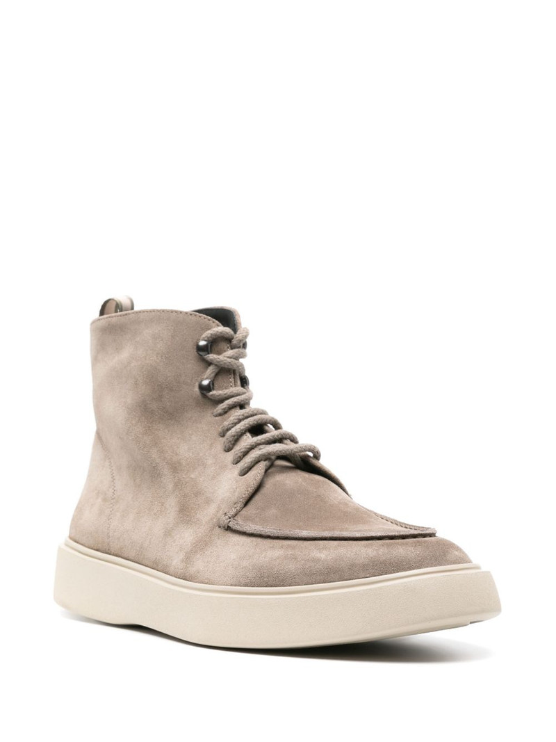 OFFICINE CREATIVE Frame 004 high-top suede sneakers outlook