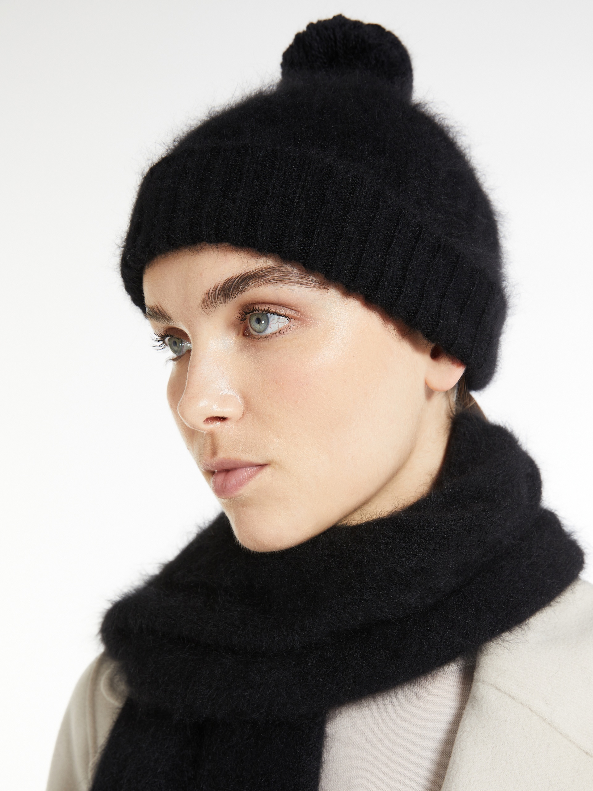AGITO Angora beanie hat - 3