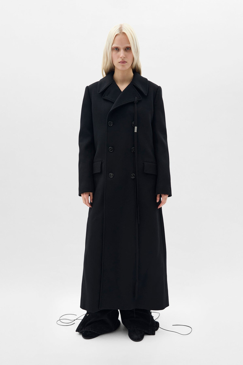 Agniet Long Fitted Double Breasted Coat 1