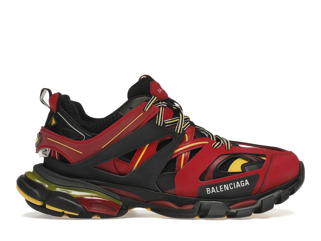 Balenciaga Track Trainers Burgundy Black - 1