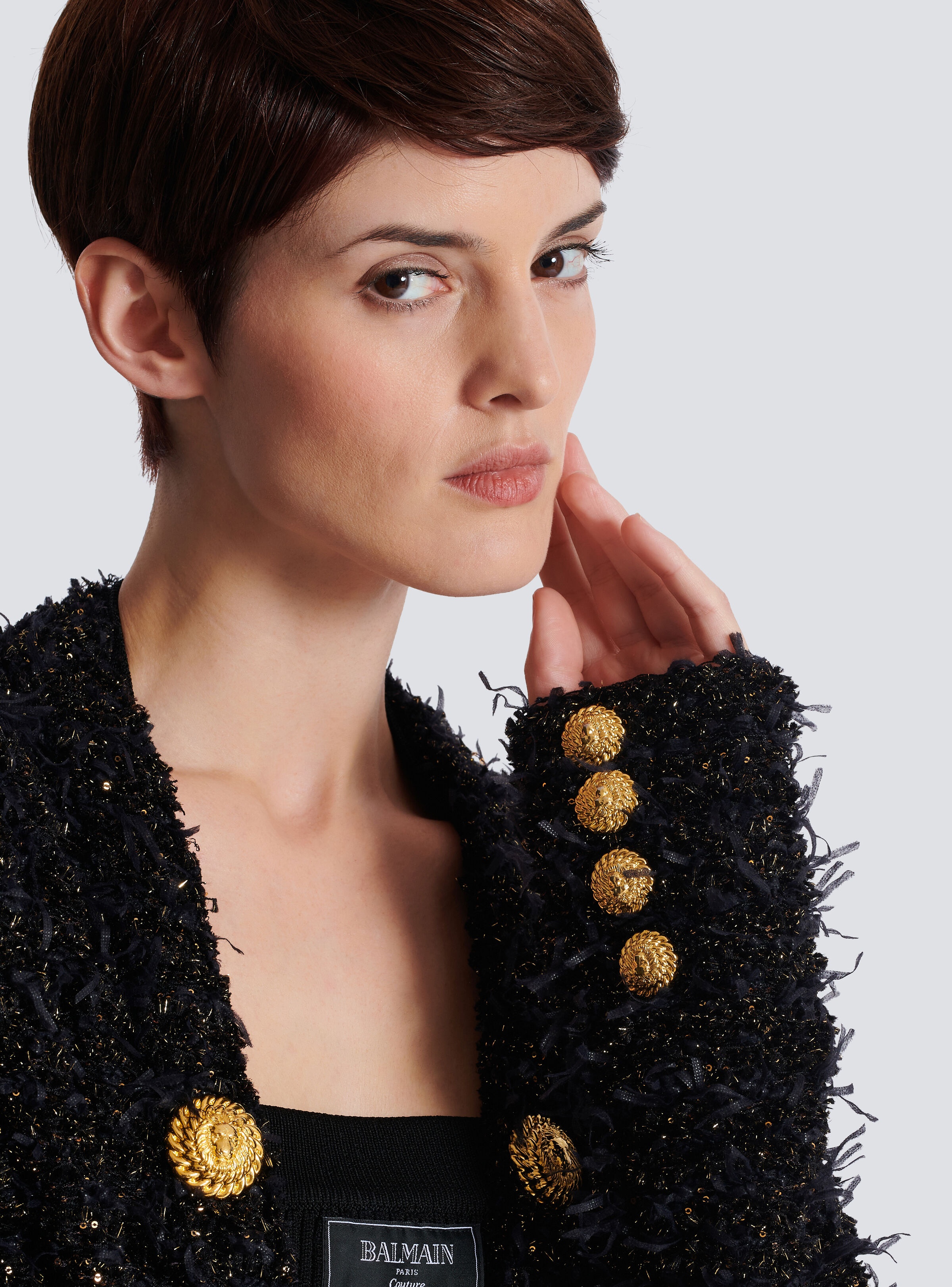 Edge-to-edge tweed jacket - 8