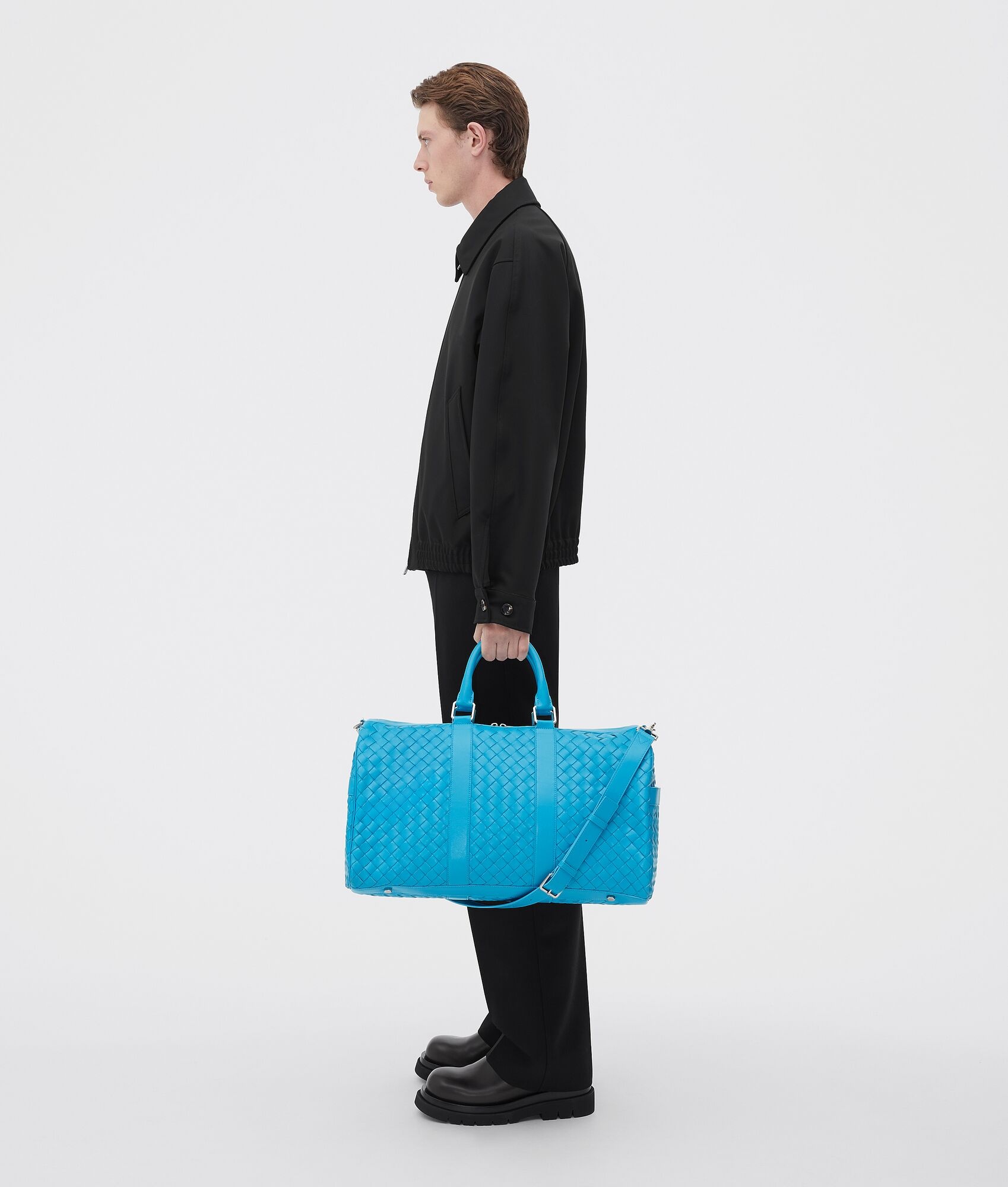 medium classic intrecciato duffle - 5