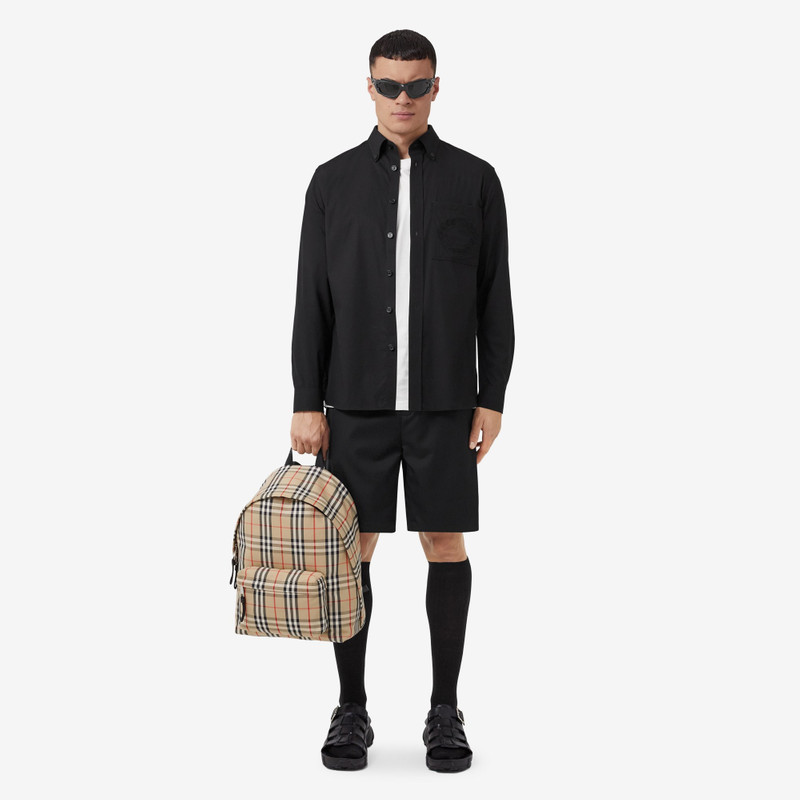 Vintage Check Nylon Backpack 5