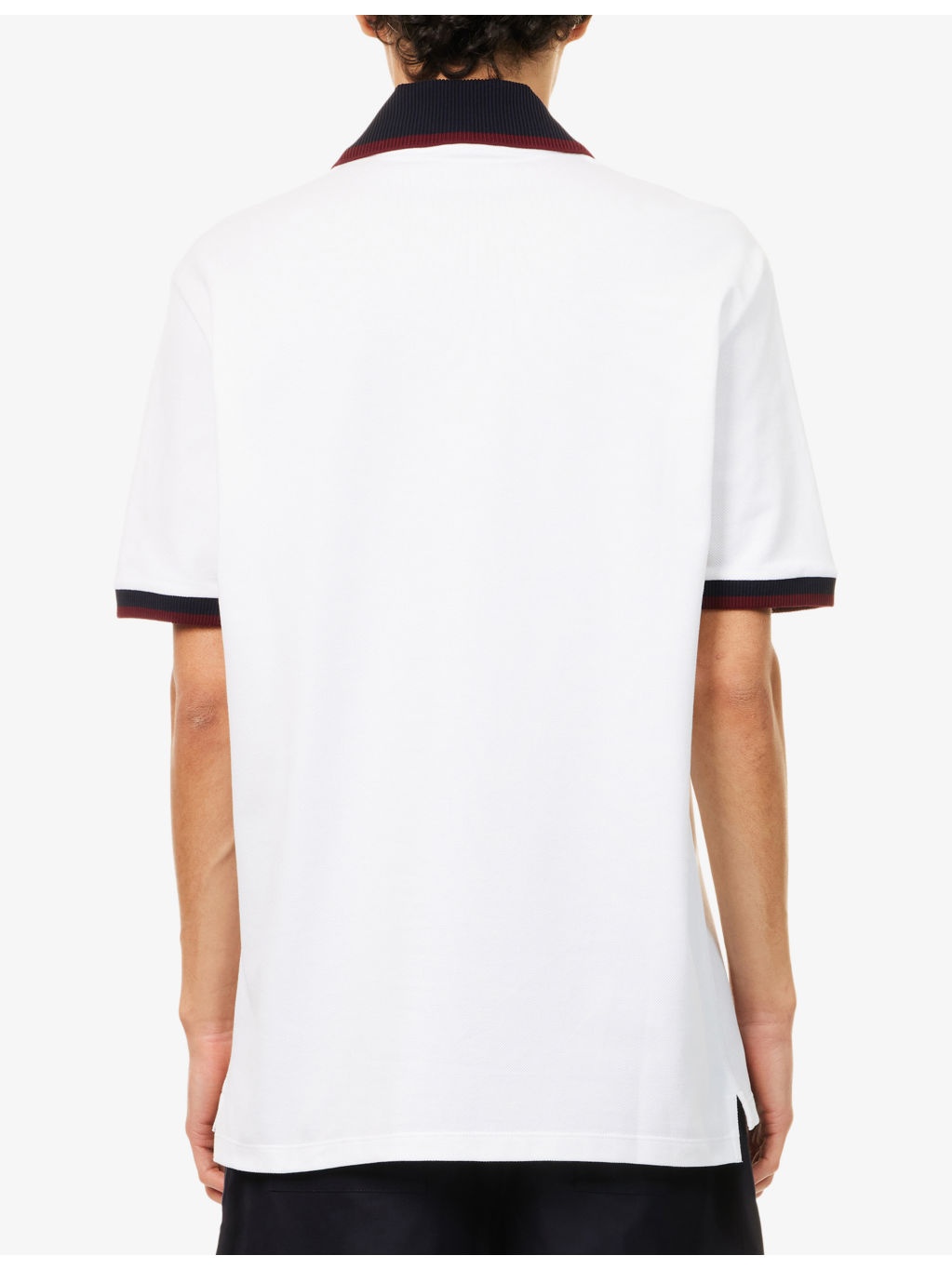 Contrast-Collar Logo-Embroidered Cotton-Pique Polo Shirt - 4