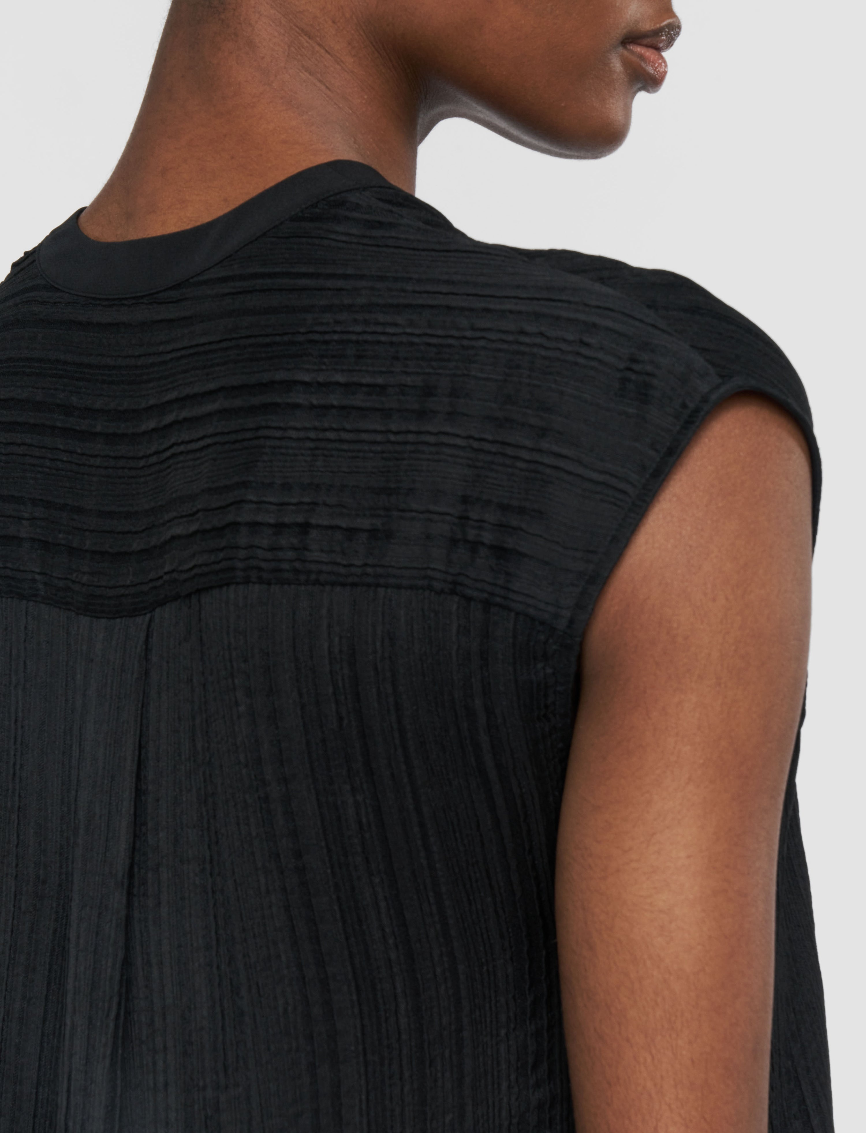 Lucien Pleat Jacquard Blouse - 5