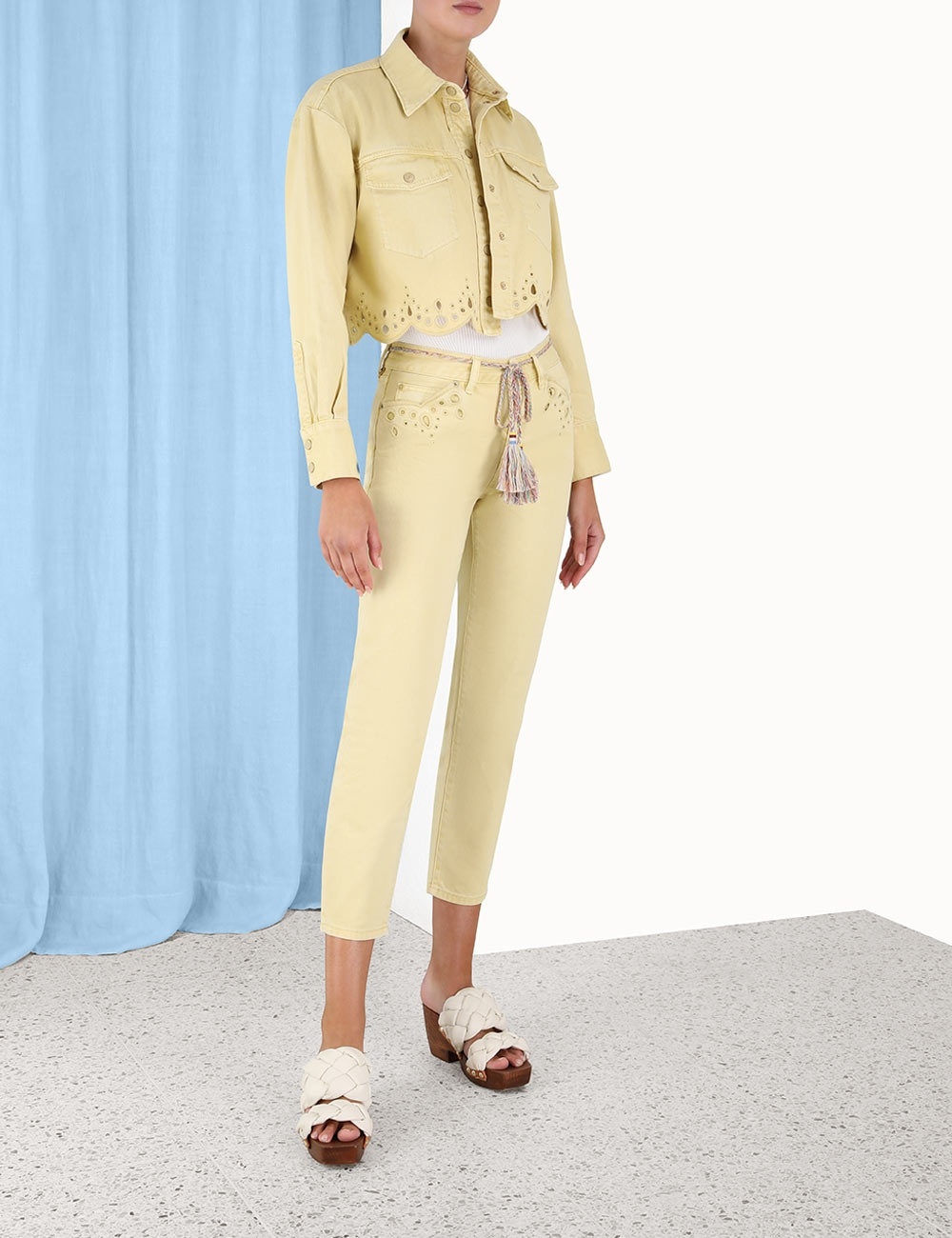 CLOVER SCALLOP STOVEPIPE JEAN - 8