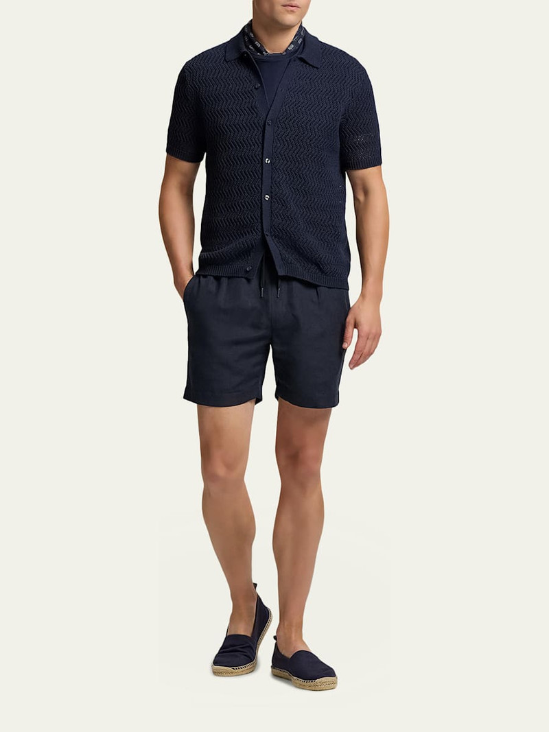 Ralph Lauren Men's Cotton Textured Knit Short-Sleeve Shirt outlook