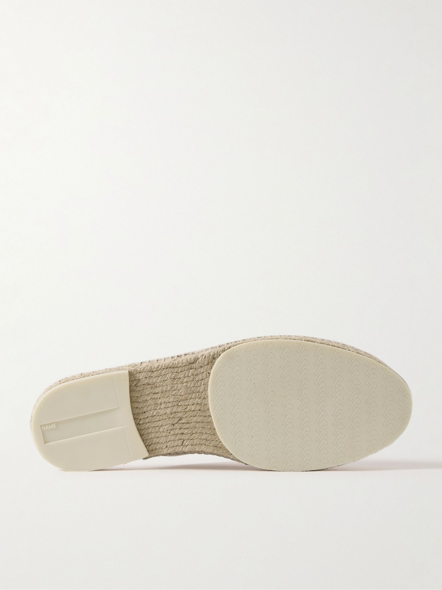 Seaside Walk Suede Backless Espadrilles Beige - 3