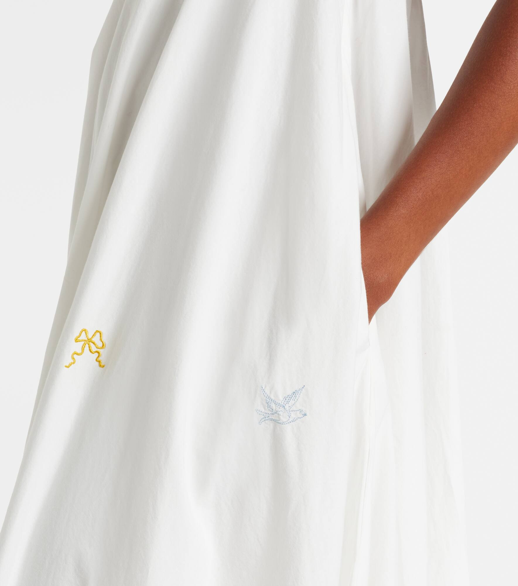 Giulia embroidered cotton maxi dress - 5