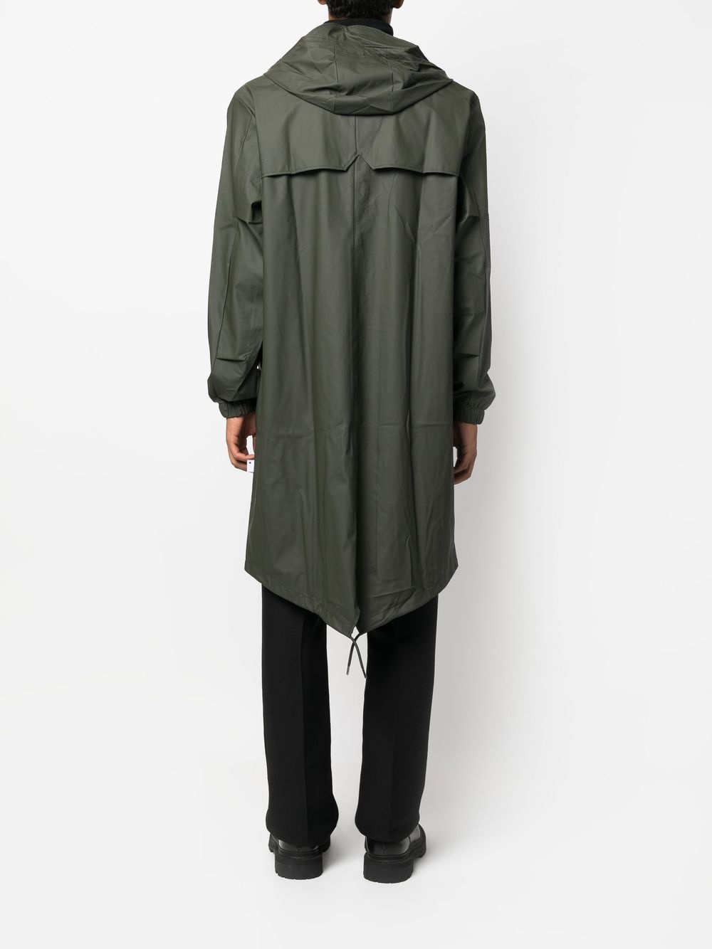 drawstring hooded raincoat - 5