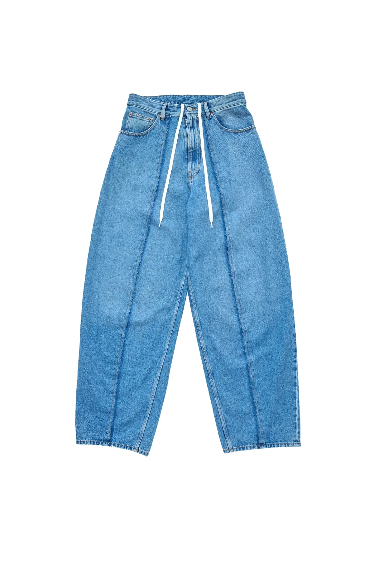 MM6 Blue Denim With Front Seam Medium Blue - 1