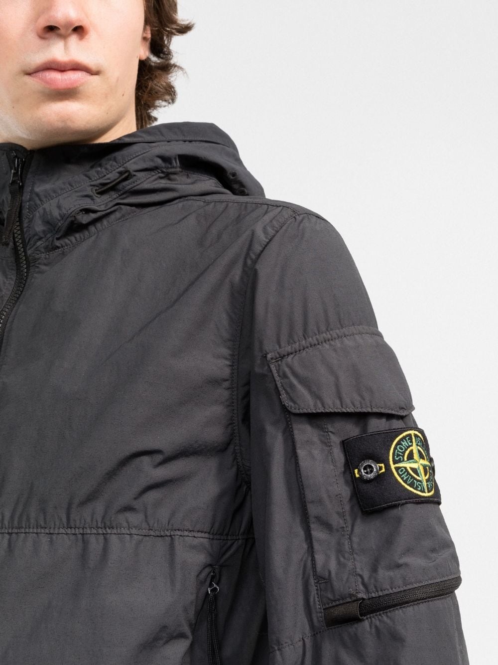 Compass-patch hooded jacket - 5