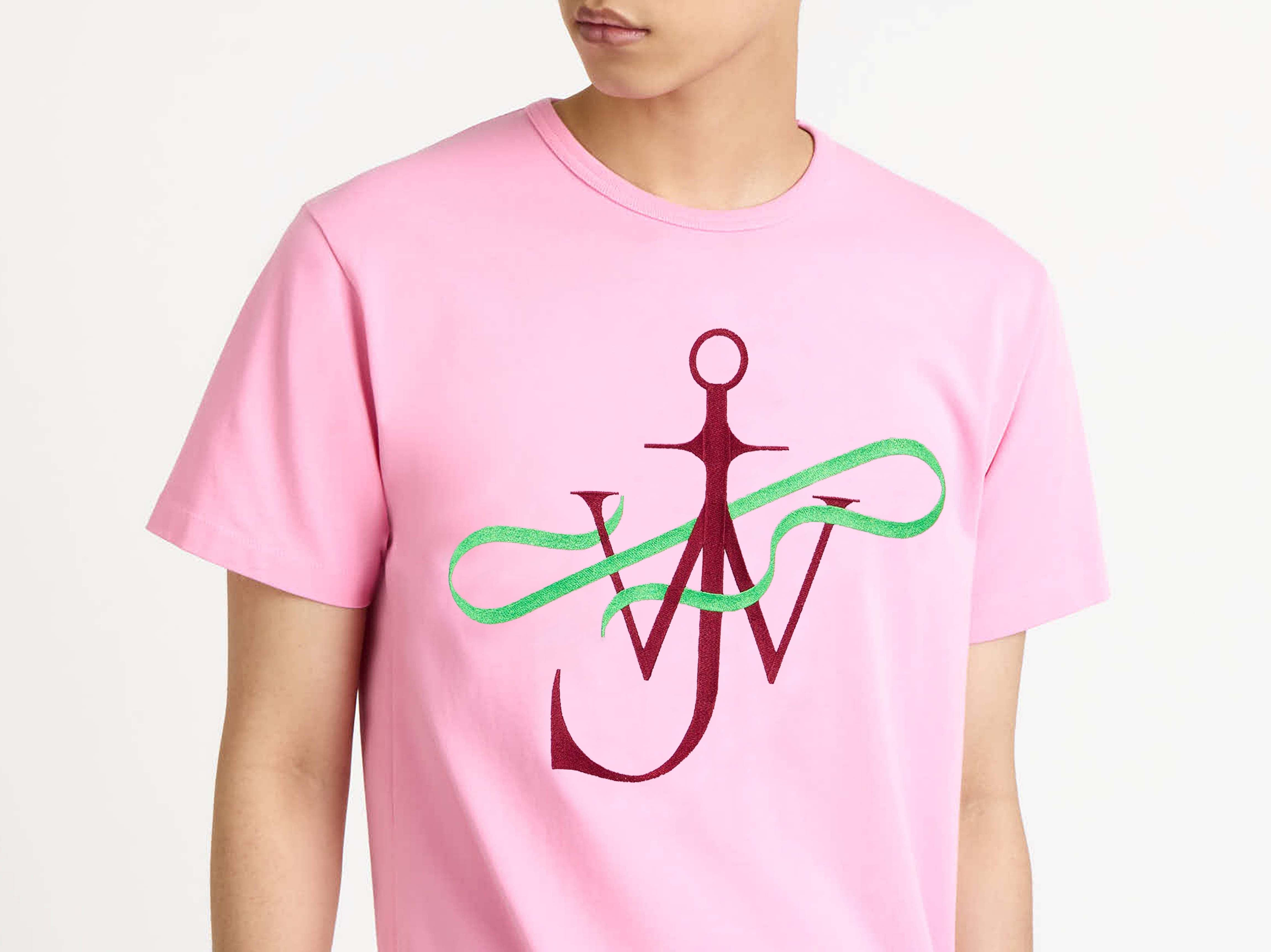 RIBBON ANCHOR T-SHIRT IN PINK - 7