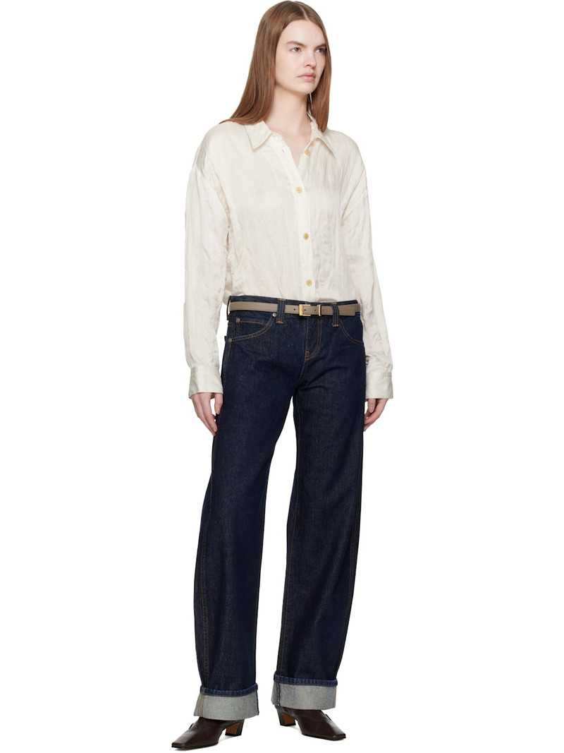 KHAITE Taupe Manhattan Belt outlook