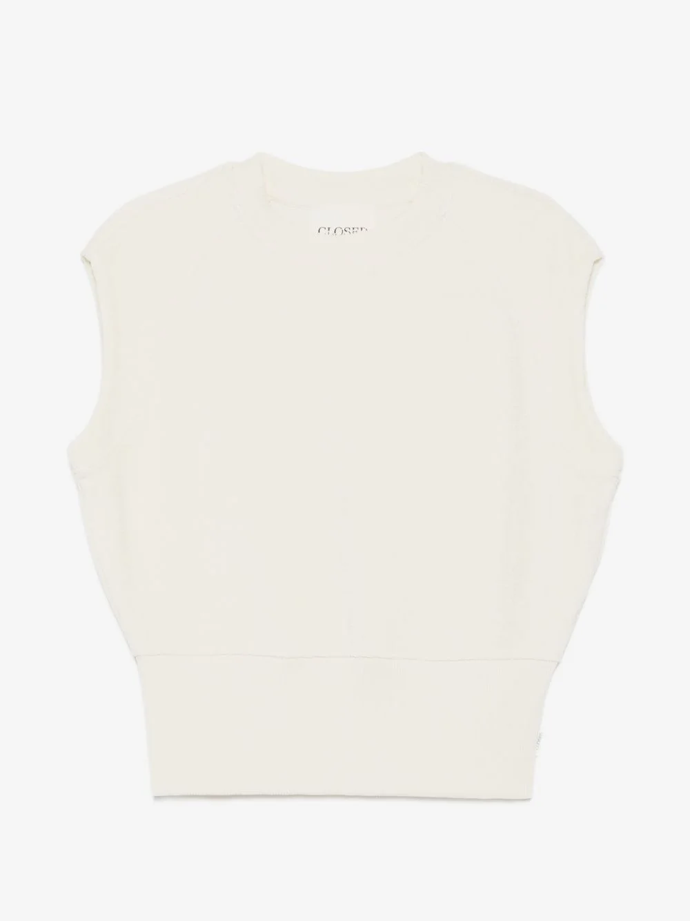 ribbed-trim vest - 1