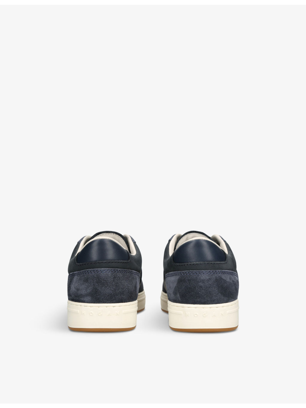 Fascia suede low-top trainers - 4