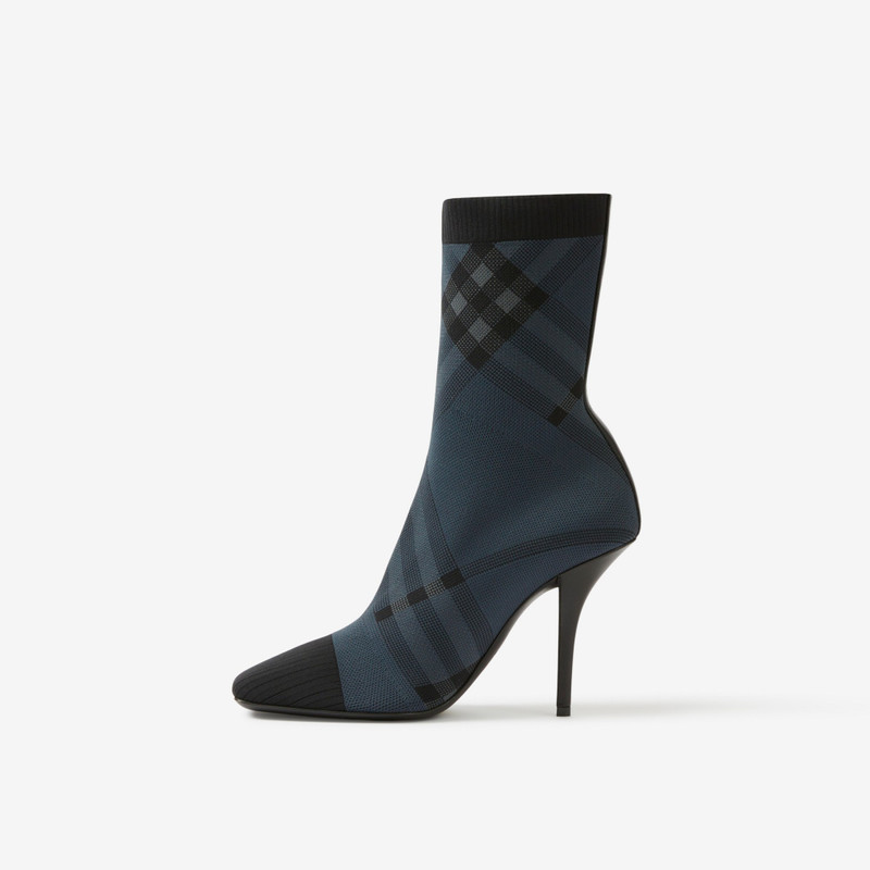 Knitted Check Sock Boots 5