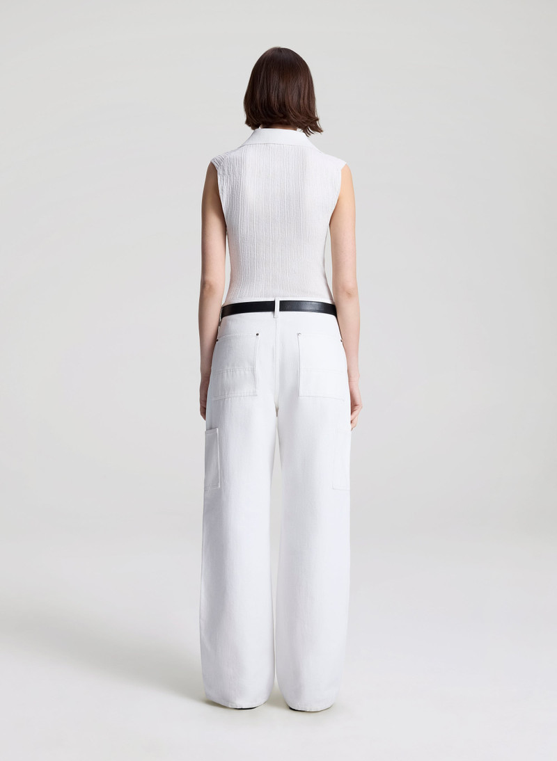 Ollie Fine Cotton Knit Polo Top 6