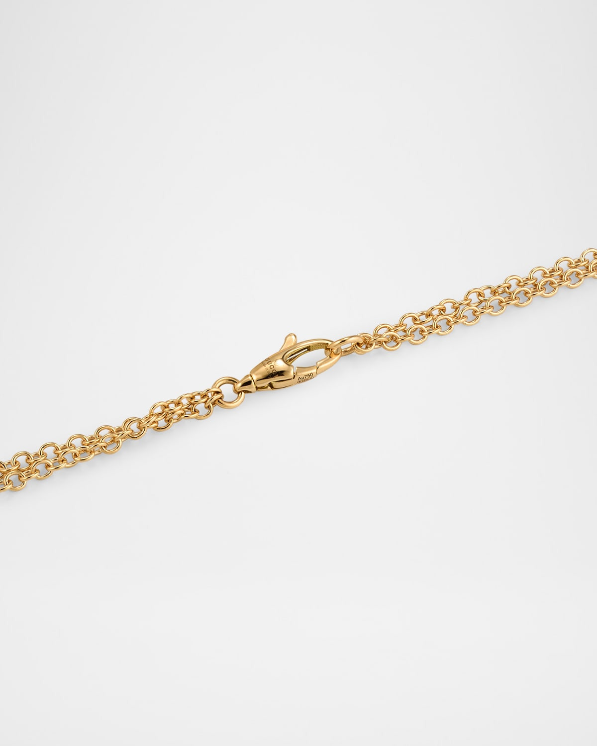 18K Yellow Gold Horsebit Chain Bracelet, Medium - 3