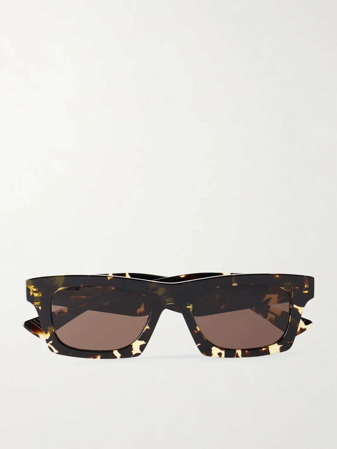 New Entry Square-Frame Tortoiseshell Recycled-Acetate Sunglasses - 1