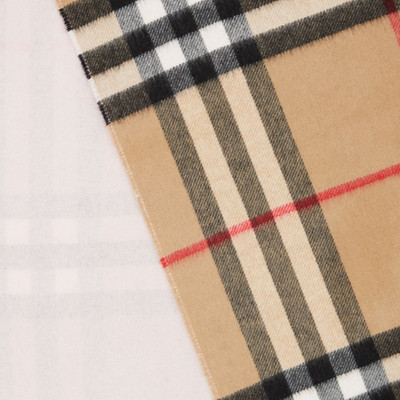 Burberry Reversible Check Cashmere Scarf outlook