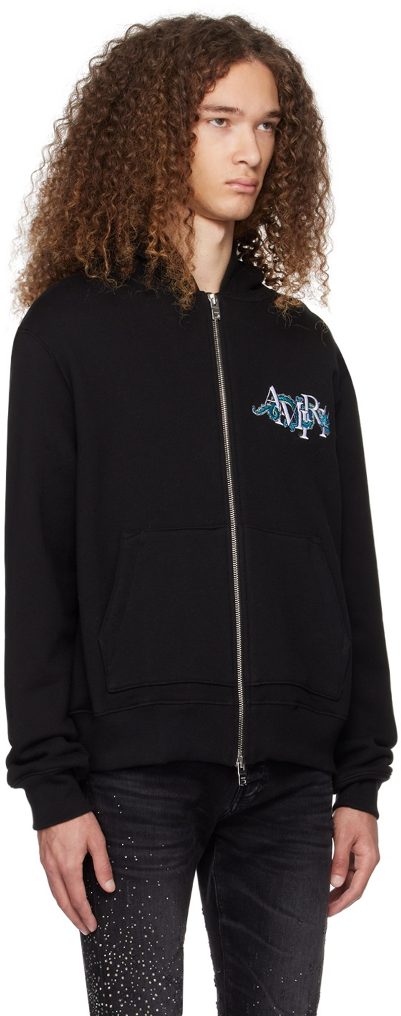 AMIRI Black CNY Dragon Hoodie outlook