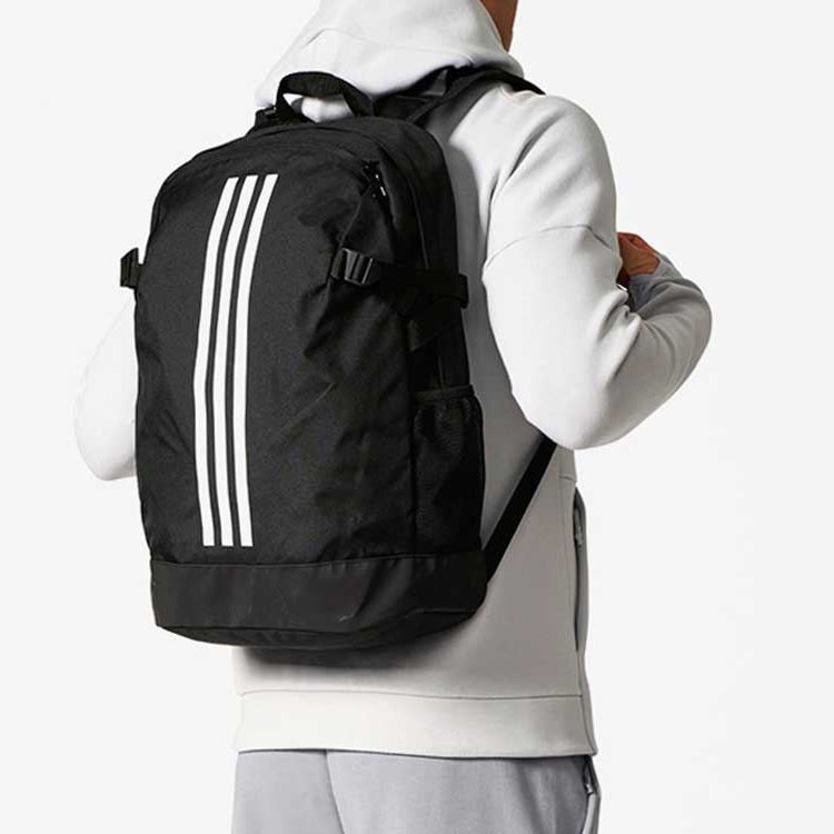 adidas 3-Stripes Power Backpack Medium 'Black White' BR5864 - 6