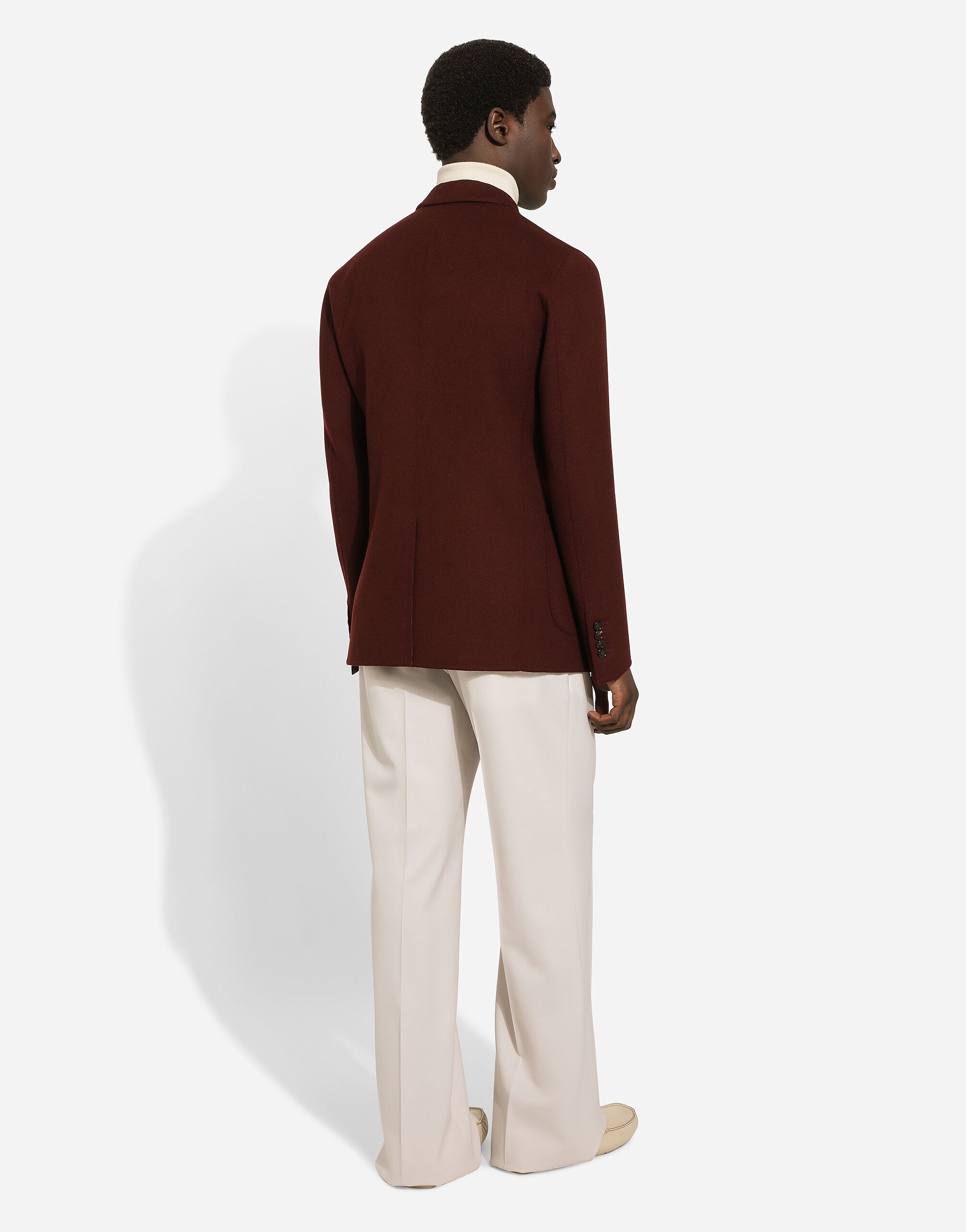 Double-breasted wool Portofino-fit jacket - 3