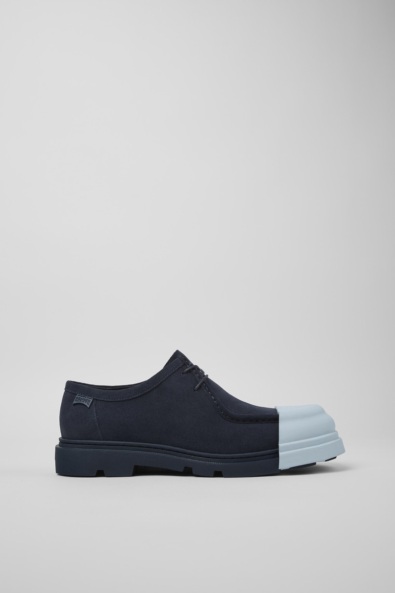 Blue nubuck shoes for men 1