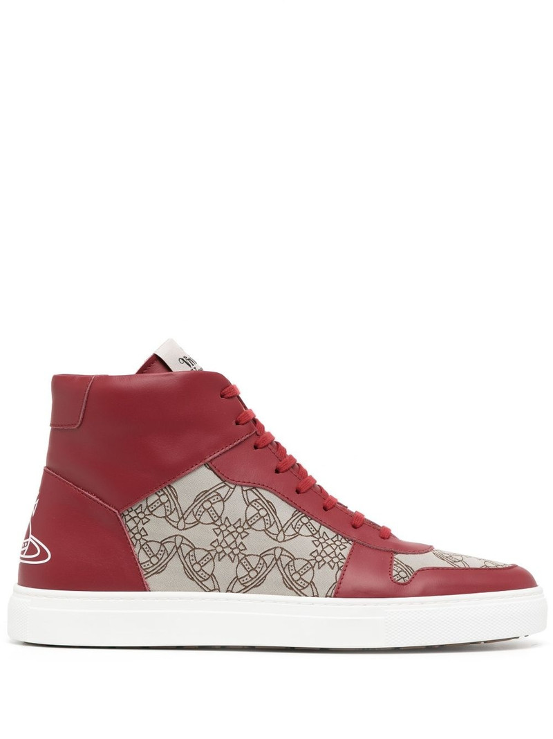 Orb logo high-top sneakers 1