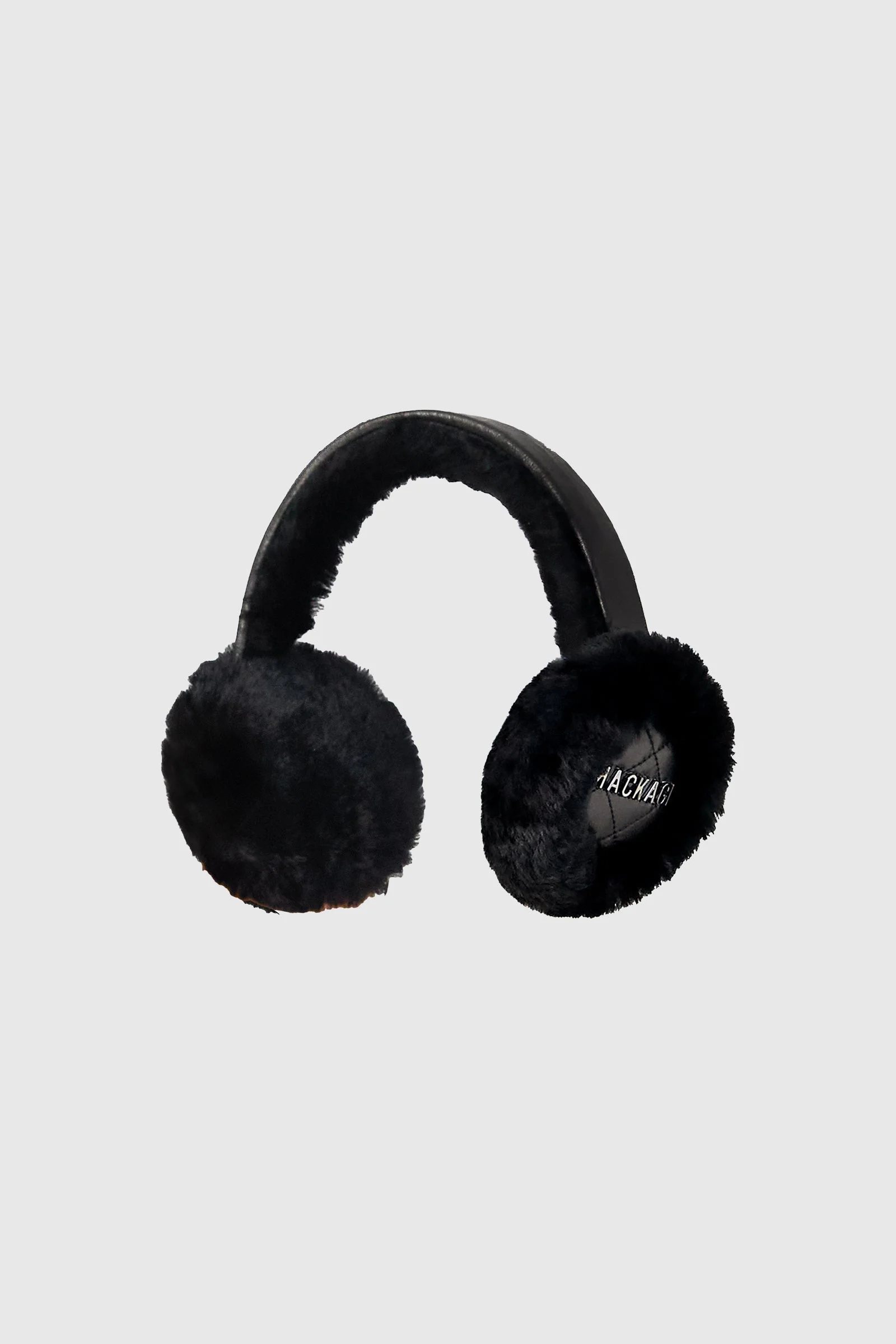 UNI Shearling Earmuffs with Quilted Leather - 1