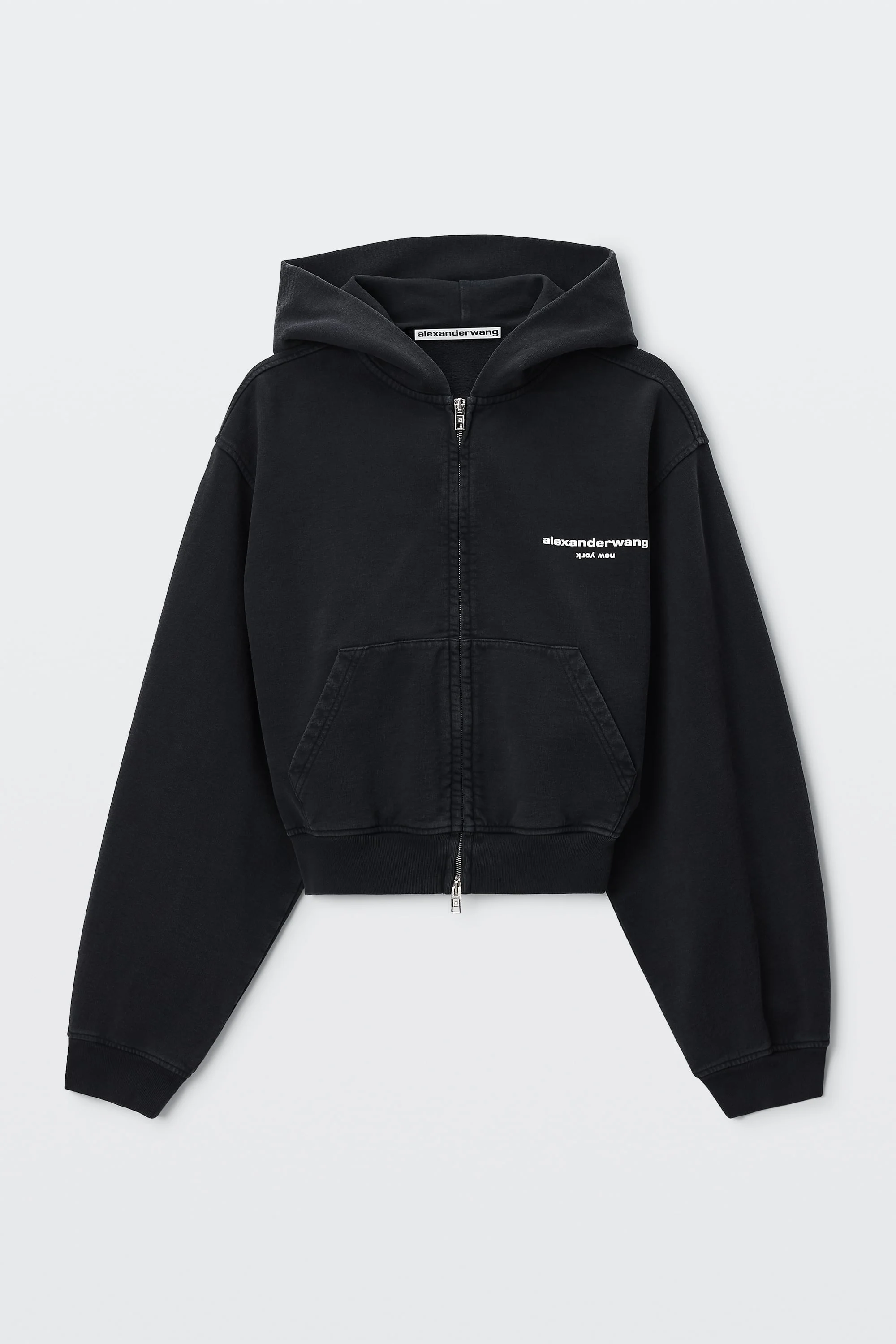 LOGO PRINT ZIP-UP HOODIE - 1