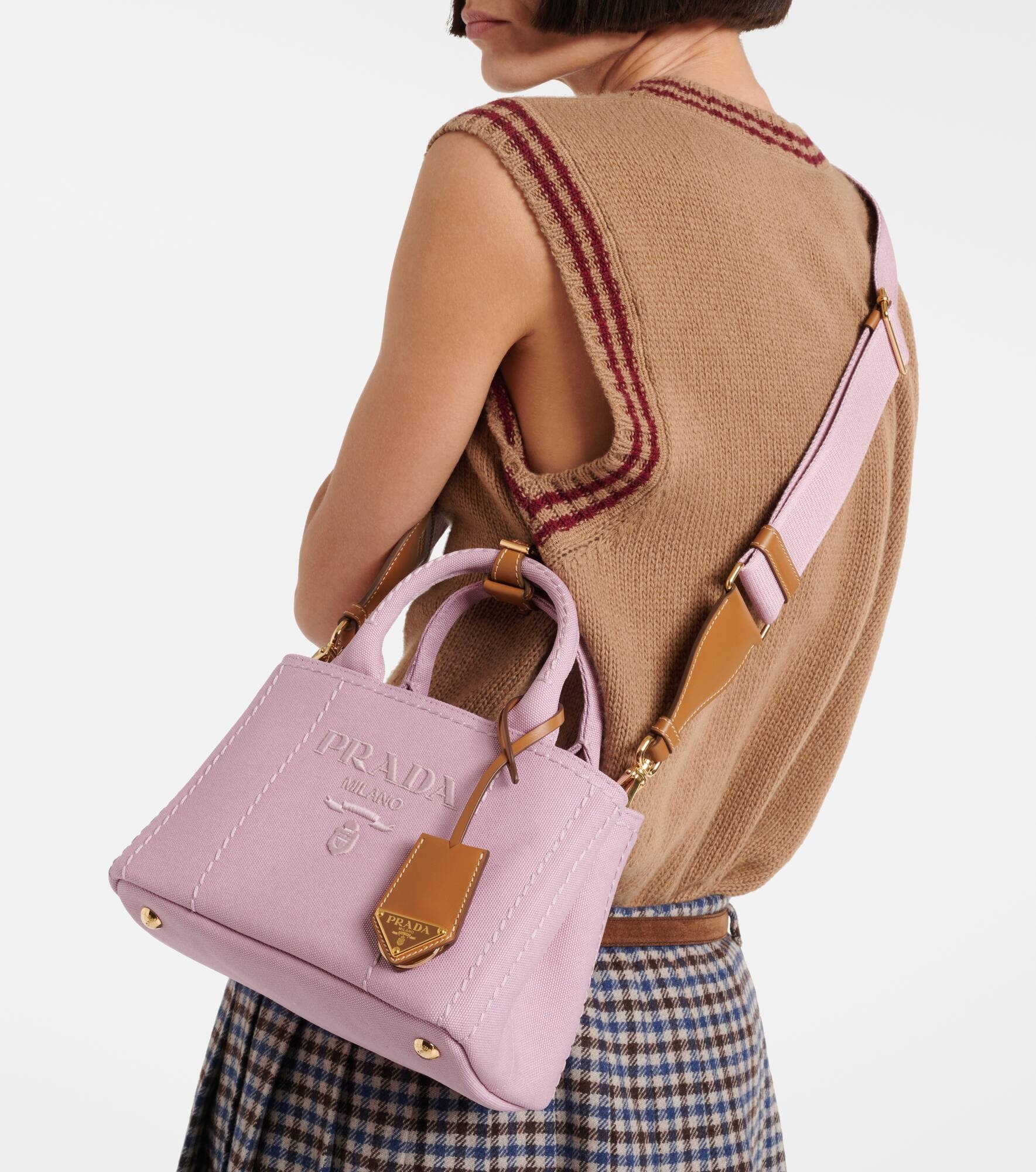 Mini canvas shoulder bag - 2