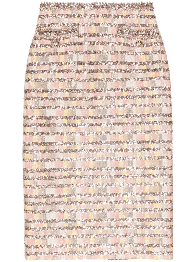 Camaleonte sequin-embellished midi skirt 1