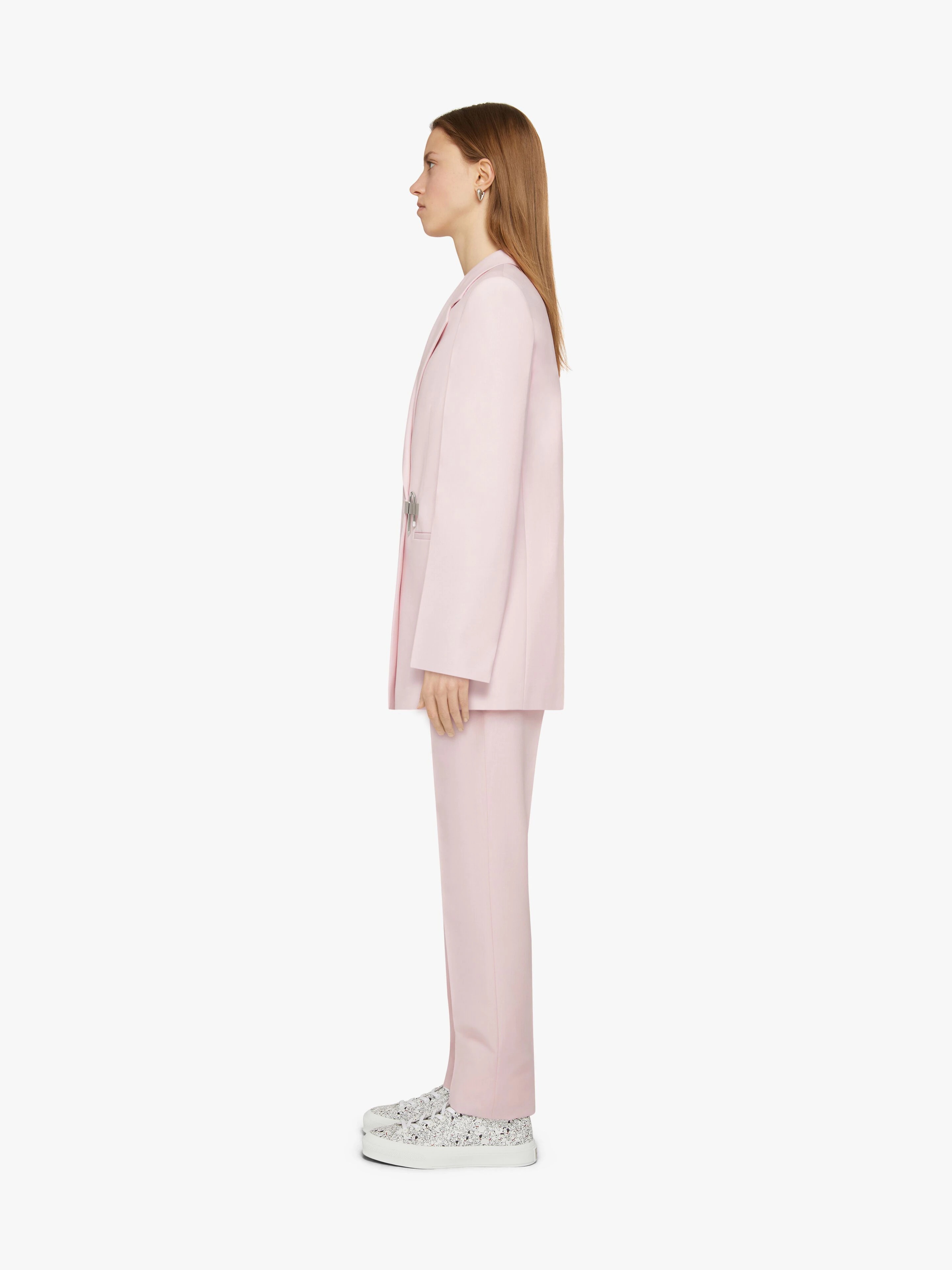 SLIM FIT PANTS IN WOOL AND MOHAIR - 3