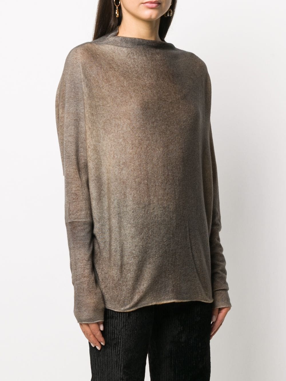 funnel-neck cashmere jumper - 3