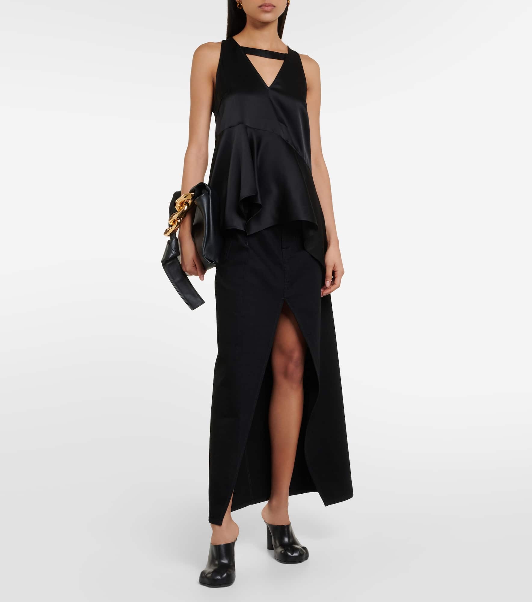 Asymmetric satin top - 2